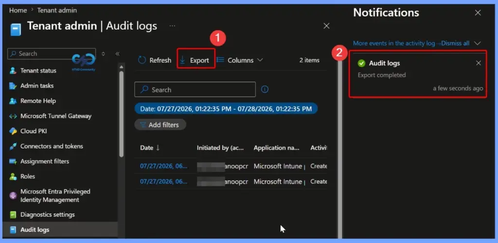Track Who Restarted a Device using Intune Audit Logs - Fig.5