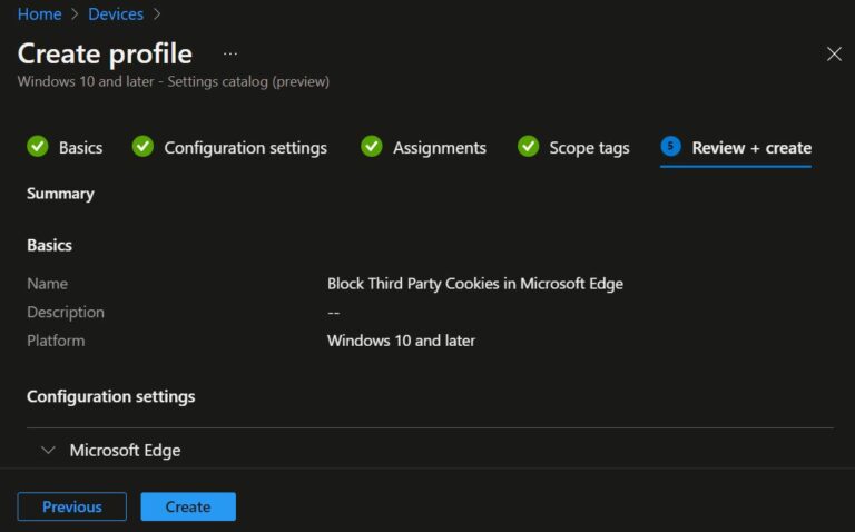 Block Cookies In Microsoft Edge Using Intune HTMD Blog