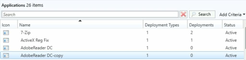 Application Copied - Duplicate Application In SCCM