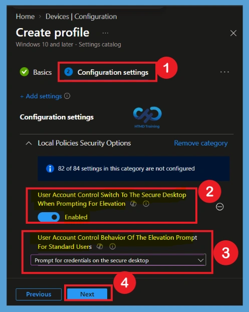 Disabling UAC Secure Desktop Mode for a Smoother Elevation Experience using Intune 6 Disabling UAC Secure Desktop Mode for a Smoother Elevation Experience using Intune - Fig.5
