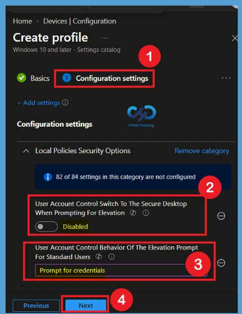 Disabling UAC Secure Desktop Mode for a Smoother Elevation Experience using Intune 7 Disabling UAC Secure Desktop Mode for a Smoother Elevation Experience using Intune - Fig.6