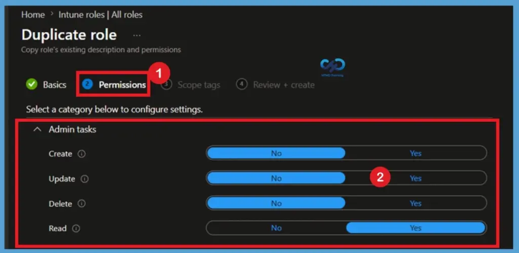 Create a Custom Built-in Role for More Granular Intune RBAC 7 Create a Custom Built-in Role for More Granular Intune RBAC-Fig.6