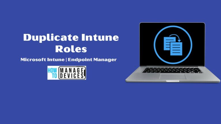 Duplicate Intune RBAC Roles