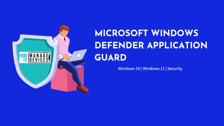 Install Microsoft Windows Defender Application Guard