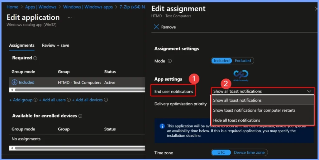 Intune Win32 App Deployment Toast Notifications and Company Portal User Experience 5 Intune Win32 App Deployment Toast Notifications and Company Portal User Experience - Fig.4