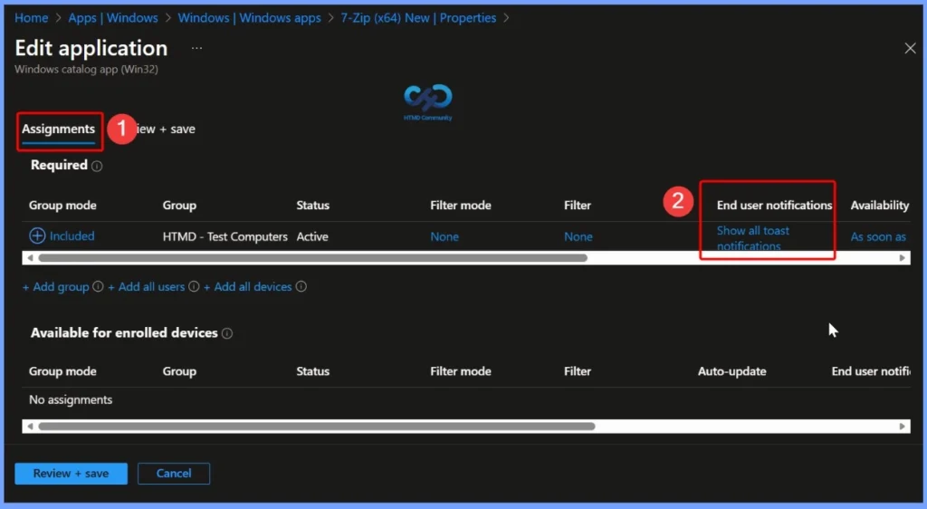 Intune Win32 App Deployment Toast Notifications and Company Portal User Experience 4 Intune Win32 App Deployment Toast Notifications and Company Portal User Experience - Fig.3