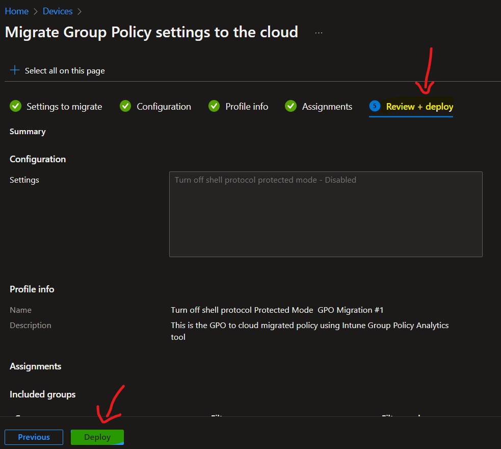 Migrate Group Policies GPOs to Intune Settings Catalog policy 14 |  Cloud GPO Policy Deployment