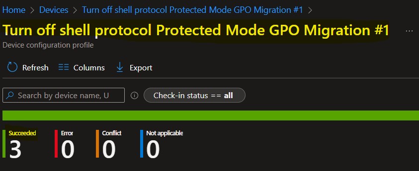 Migrate Group Policies GPOs to Intune Settings Catalog policy 19