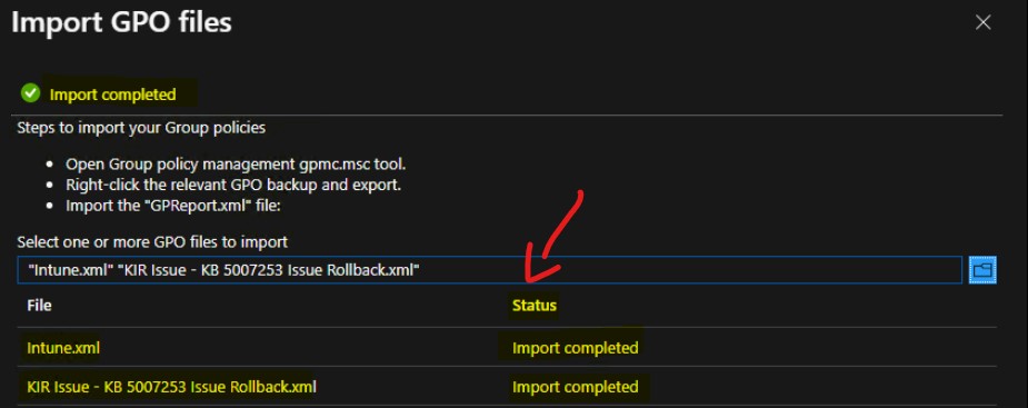 Migrate Group Policies GPOs to Intune Settings Catalog policy 6