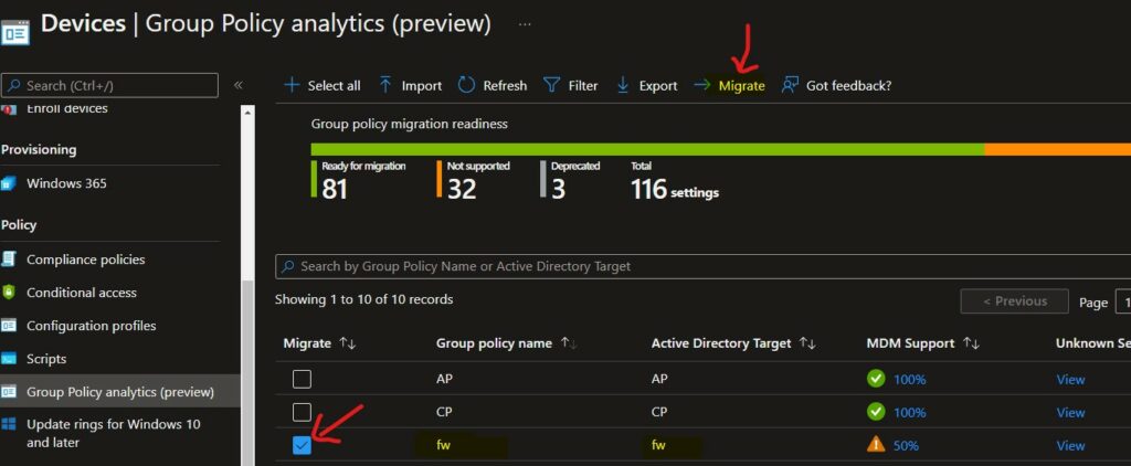 Migrate Group Policies GPOs to Intune Settings Catalog policy 9 Migrate Group Policies to the Cloud Intune