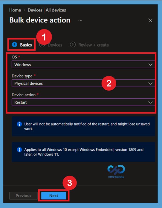 Perform Bulk Device Actions to Manage Multiple Devices Remotely using Intune -Fig.2