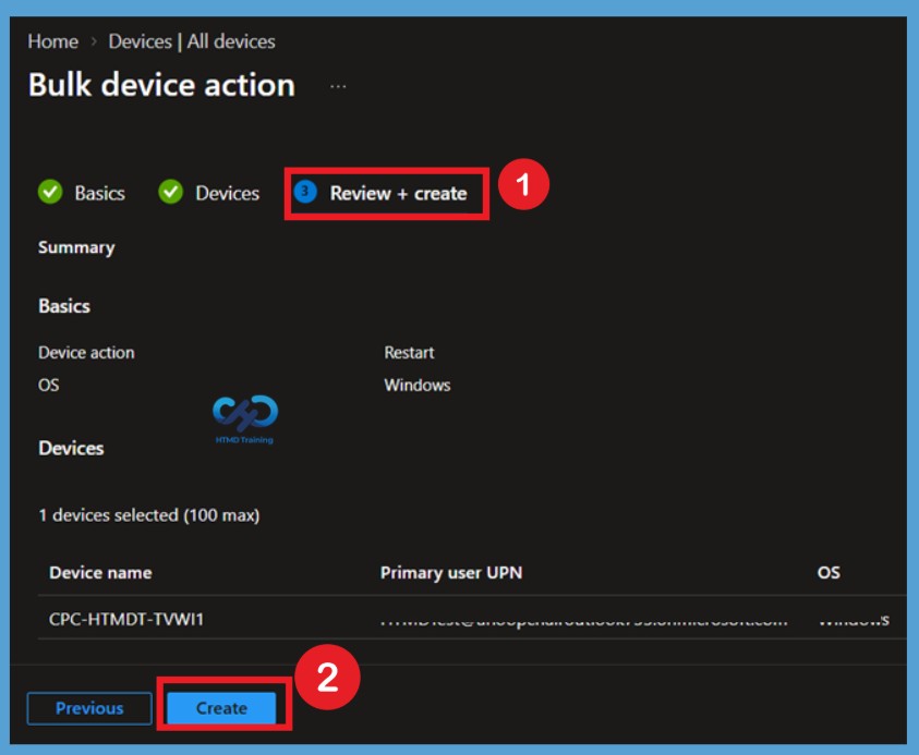 Perform Bulk Device Actions to Manage Multiple Devices Remotely using Intune -Fig.6