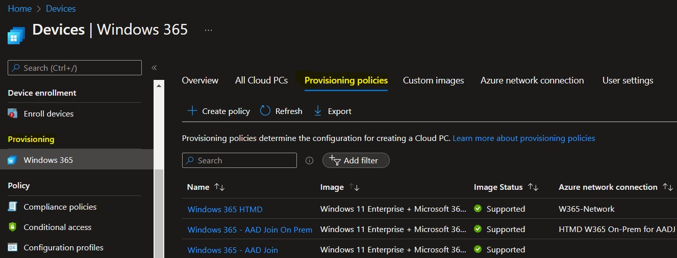 Configure Single Sign-on SSO for Windows 365 Azure AD Joined Cloud PC Fig.1