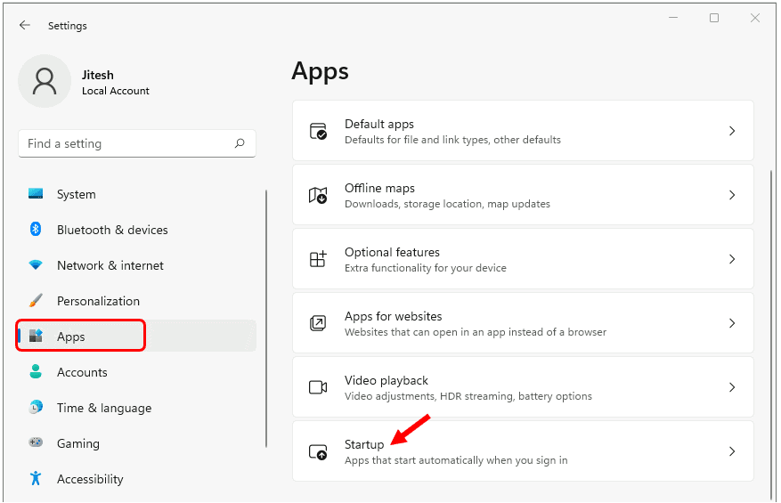 HTMD Newsletter from 4th to 8th April 2022 5 Enable or Disable Startup Apps in Windows 11 Select Apps > Startup | Windows 11