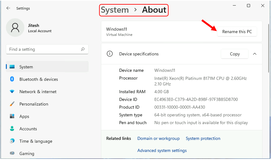 Rename PC in Windows 11 | Easy Ways to Rename Windows 11 PC and Cloud PC 3