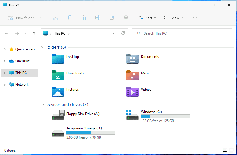 Set File Explorer to open This PC instead of Quick Access in Windows 11