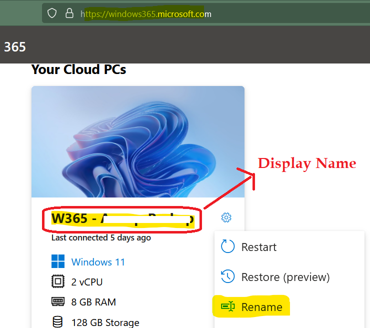 Best Methods to Rename Windows 11 PC and Cloud PC 2