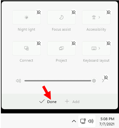 Add or Remove Windows 11 Quick Settings Icons and Notifications Options 11 Quick Settings – Windows 11