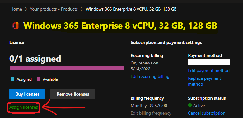 Windows 365 Cloud PC Licence Assignment to Users - Maximum Limit 20 Users at a Time 2