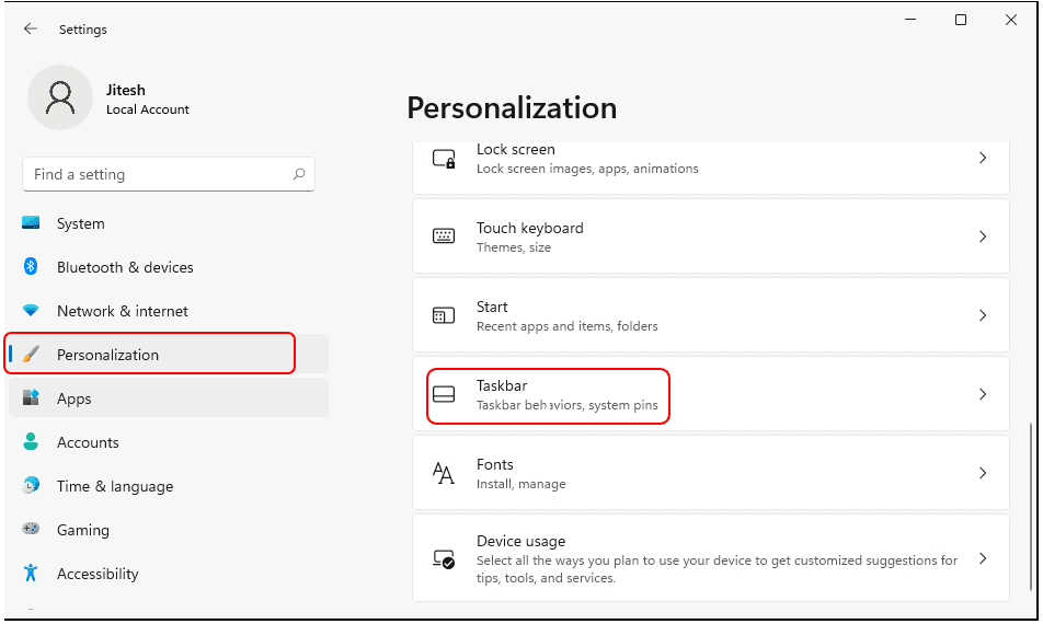 Customize Windows 11 Taskbar Notification Area