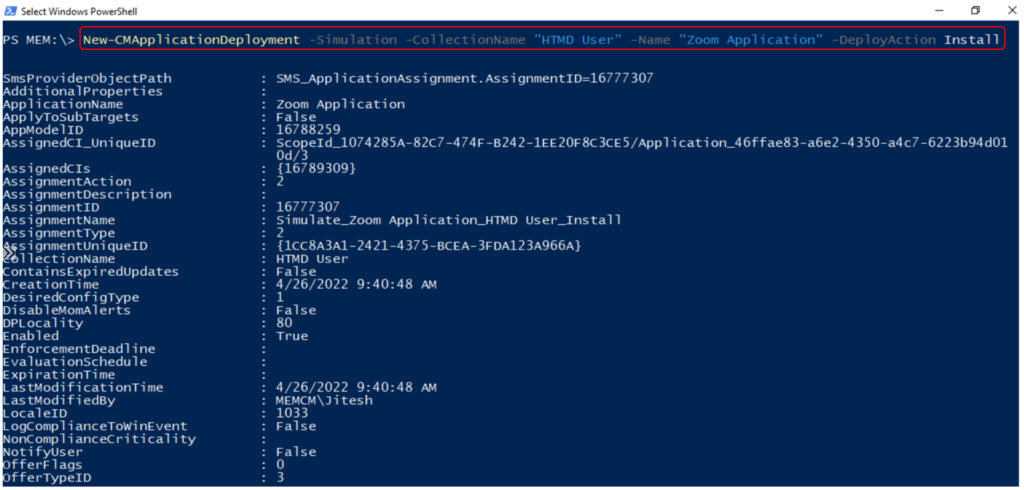 Simulate SCCM Application Deployments Using PowerShell Command