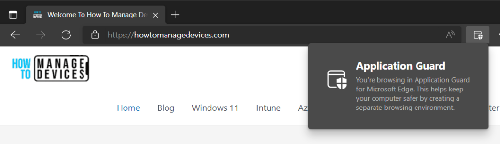 HTMD Newsletter from 25th to 29th April 2022 11 Application Guard Enabled - Microsoft Edge