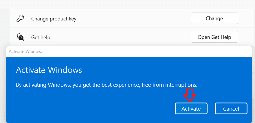 Activate Windows – Activate Windows 11 with Product Key