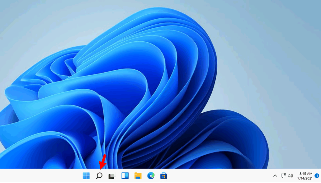 .Windows 11 Taskbar – Search Icon