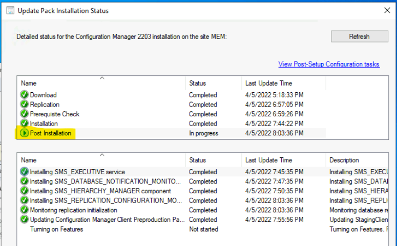 SCCM 2203 Upgrade Steps