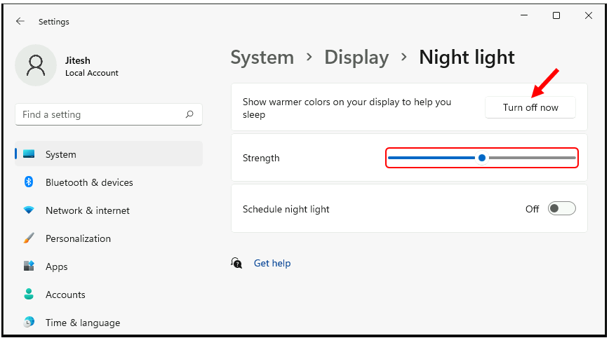 How to Turn On Night Light in Windows 11