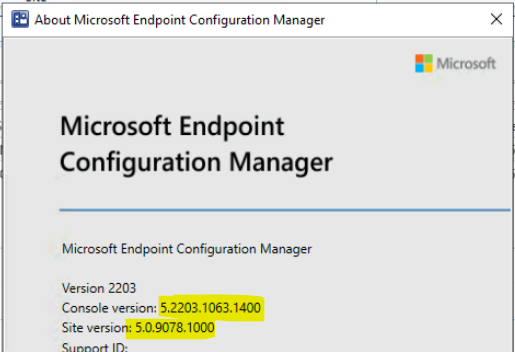 SCCM 2203 Admin Console Upgrade