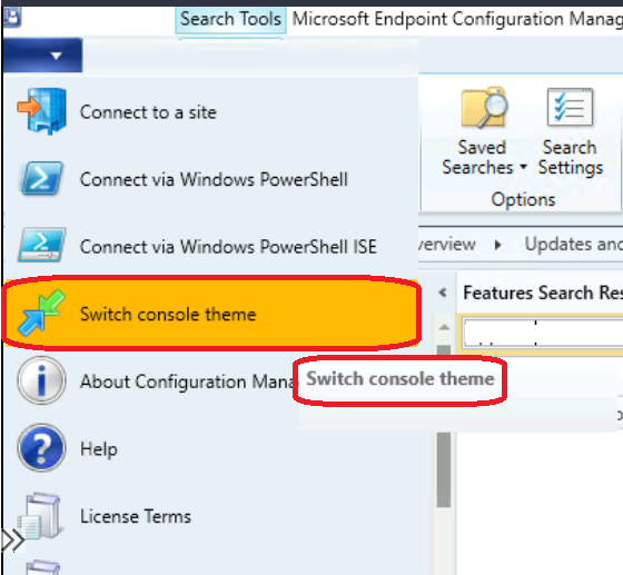 SCCM 2203 Console Dark Theme - Switch Console Theme SCCM 2203 Upgrade Guide with Top 5 Best New Features 1