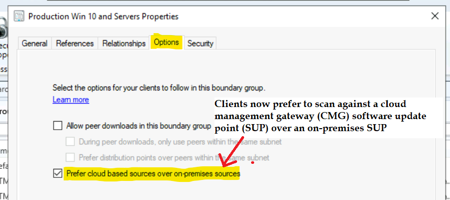 SCCM 2203 Upgrade Guide with Top 5 Best New Features 2 Scan Against CMG SUP Preference over On-Prem SUP