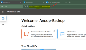 Windows 365 Cloud PC Web Client End User Experience Walkthrough HTMD Blog