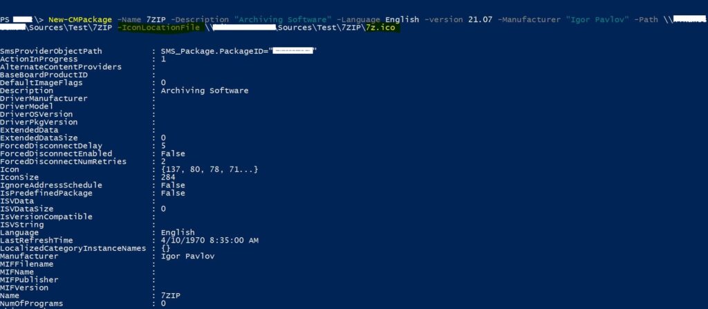 New-CMPackage Cmdlet - Create SCCM Application Deployment using PowerShell 2