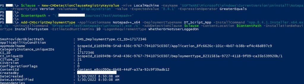 Add-CMScriptDeploymentType – Create EXE SCCM Application Deployment using PowerShell 7