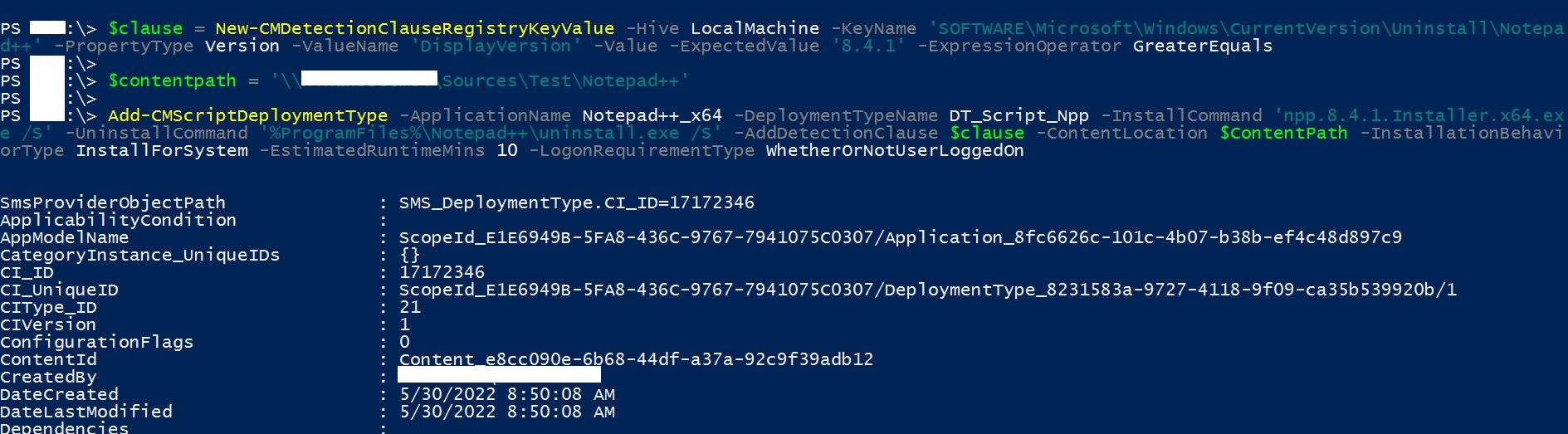 Create Script Deployment Type Using PowerShell For SCCM EXE Application ...