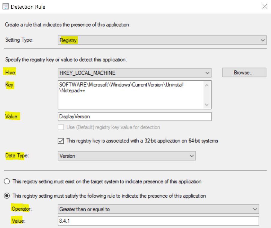 DT_Script_Npp Detection Rule – Create Script Deployment Type Using PowerShell for SCCM EXE Application 13