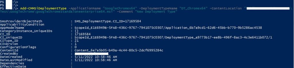 Add-CMMSiDeploymentType – Create SCCM Application Deployment using PowerShell 7