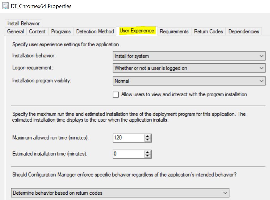 DT_Chromex64 properties – Create SCCM Application Deployment using PowerShell 13