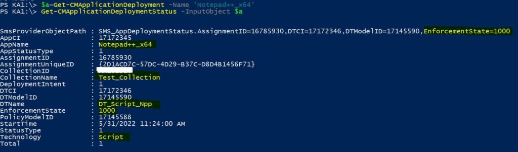 Get-CMApplicationDeploymentStatus – Create Script Deployment Type Using PowerShell for SCCM EXE Application 18