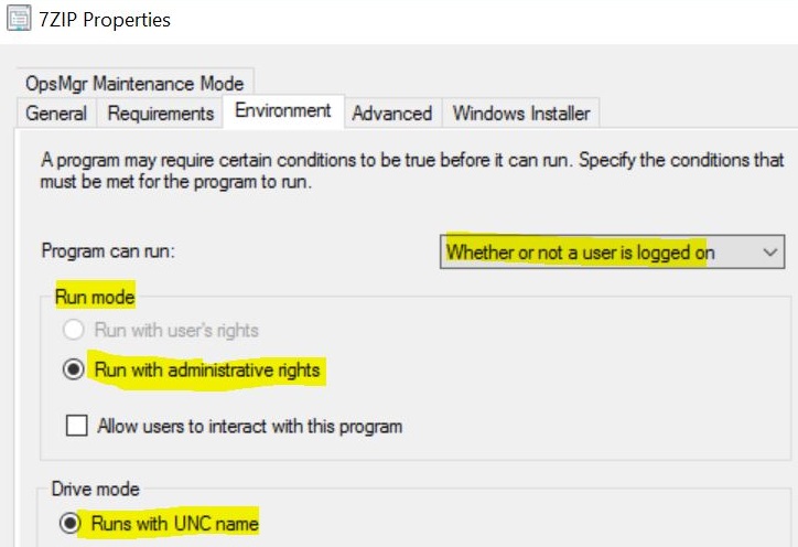 7ZIP Program Properties 3 - Create SCCM Package Deployment using PowerShell 9