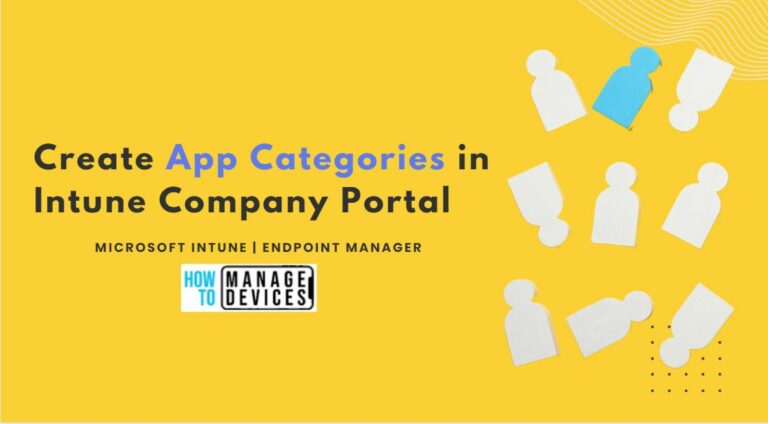 Create App Categories in Intune Company Portal