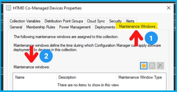 Create SCCM Maintenance Windows for Clients Reports 1