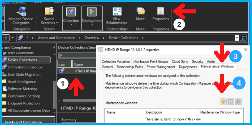 Create SCCM Maintenance Windows for Clients Reports 2