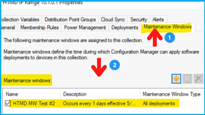 Create SCCM Maintenance Windows for Clients Reports 6