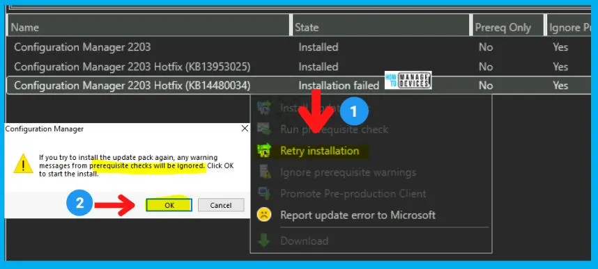 FIX SCCM Hotfix Failed to Install Update Files Issue 4