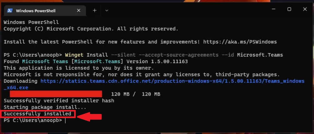 Install Microsoft Teams App from Windows 11 Microsoft Store - Using WinGet 8