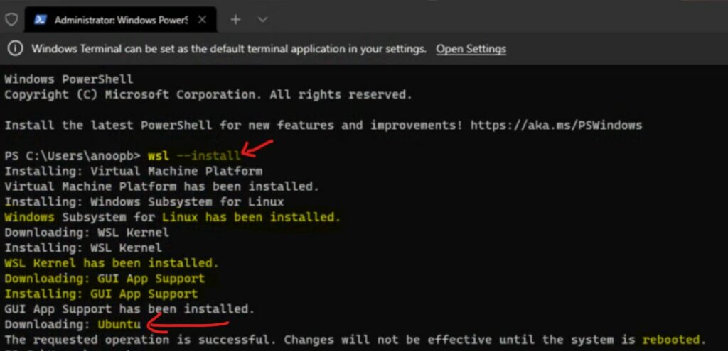 How to Turn on Windows Subsystem for Linux using Command Line 1