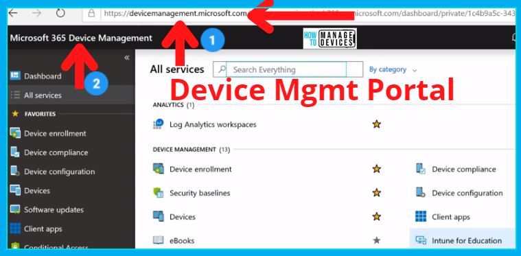 Intune Admin Portal Walkthrough 3 Microsoft Intune Admin Center Portal Fig.